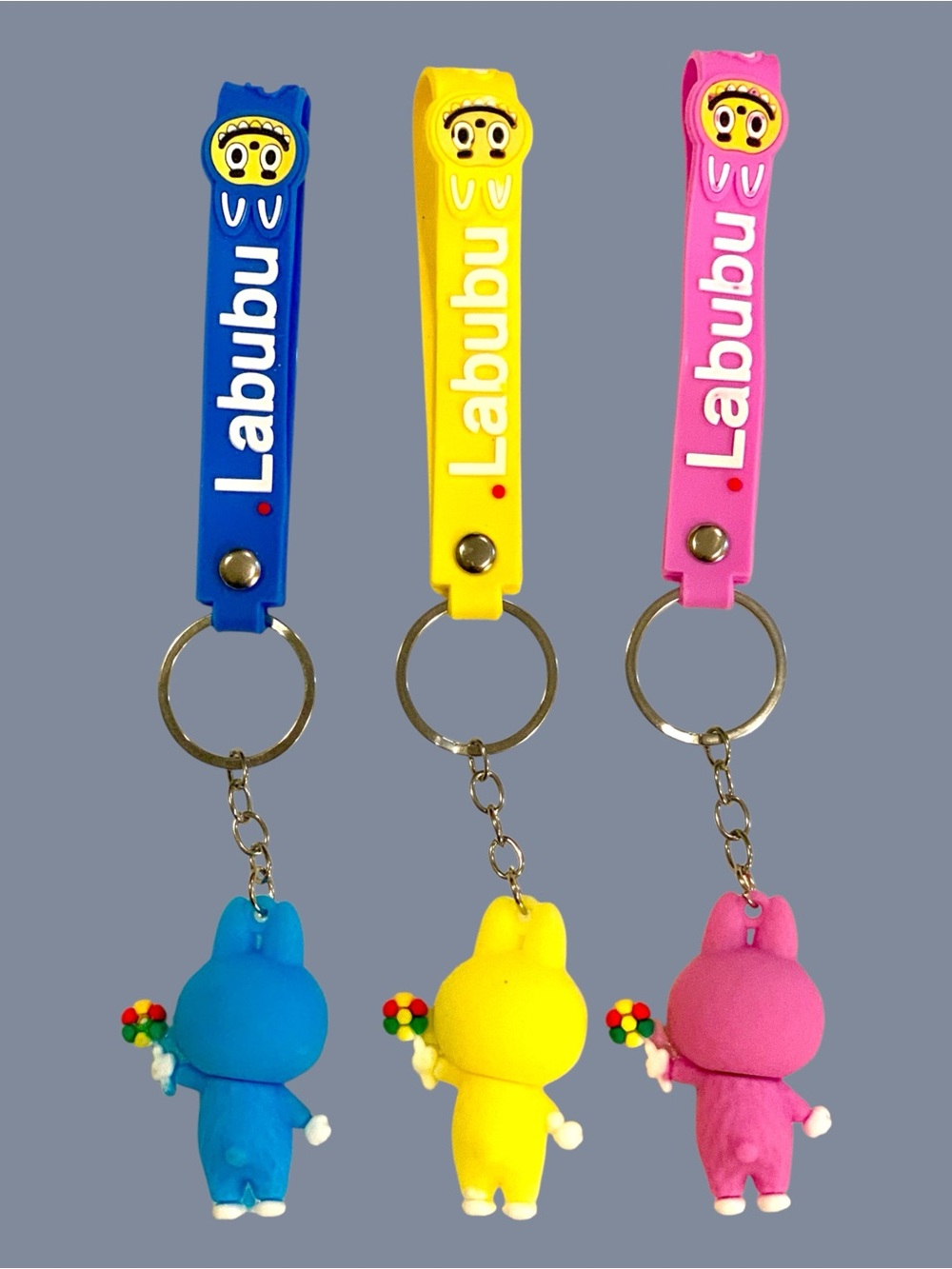 Lot of 3 Labubu Keychain for Kids & Adults - Picture 2 of 3